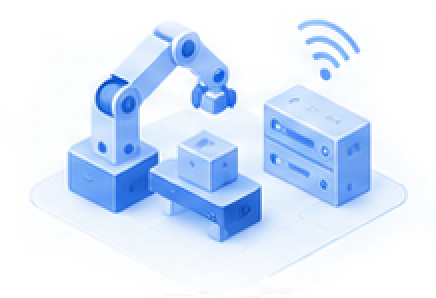 수집·제어 3D 일러스트